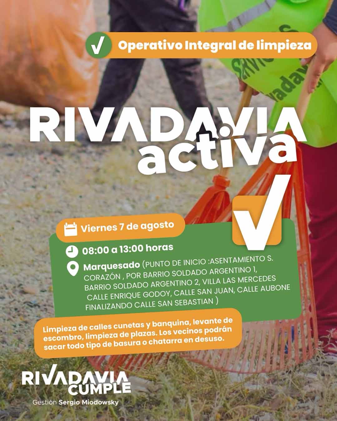 Rivadavia Activa llega a Marquesado